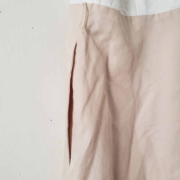 Ann Taylor Linen Blend Wrap Dress - Picture 4 of 14